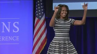 Former First Lady Michelle Obama expected in Atlanta at voters rally Tuesday following Trump campaig [upl. by Nauqad]