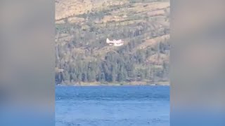 RAW Skimmers fight fire near Peachland [upl. by Strohben]