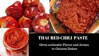 Thai Red Chili Paste  Gives restaurant style aroma in Chinese Dishes 18th Episode [upl. by Racklin]