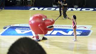 Toronto Raptors mascot eating cheerleader  FUNNY [upl. by Egief]