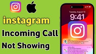 Fix instagram Incoming Call Not Showing Problem In iPhone [upl. by Juno]