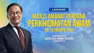 PENUH Majlis Amanat Perdana Perkhidmatan Awam ke19  16 Ogos 2024 [upl. by Leuqim]