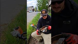 Fills Lawn Care Gives EDGING Advice lawncare fyp edging [upl. by Ardnasak170]