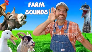 Exploring Animal Sounds with Farmer Jason Fun Educational Video For Kids [upl. by Xxam970]