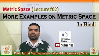 Metric Space  More Examples on Metric Space In HindiLecture2 [upl. by Annaet]