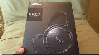 quotFirst Lookquot Sony MDRMA900 headphones unboxing [upl. by Roderick]