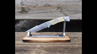 Making a Steel and Brass Coin Handle Knife with Display Stand [upl. by Arondel850]