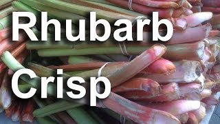 Easy Rhubarb Crisp Recipe  GardenFork 13 [upl. by Ylrevaw]