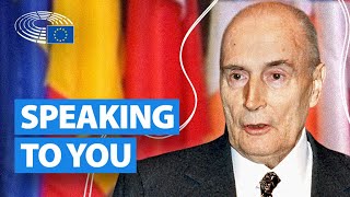 François Mitterrand speech on nationalism  European Parliament [upl. by Nathalia]