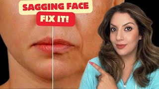 Fix Sagging Skin With Skincare Tips For Jowls jowls antiaging [upl. by Ardyaf]