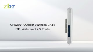 CPE2801 Outdoor 300Mbps CAT4 LTE Waterproof 4G Router [upl. by Lrigybab401]