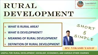 RURAL DEVELOPMENT  Definition  English Notes  Detailed Explanation [upl. by Lobell]