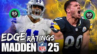 Giving NFL Edge Rushers MADDEN 25 Ratings [upl. by Ahsieker632]