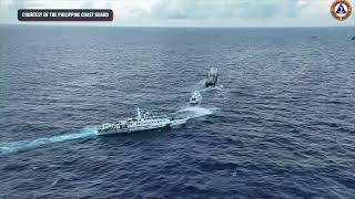 Philippines says China fired water cannon rammed PH vessels again in West Philippine Sea [upl. by Vashti]