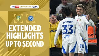 BACK IN TOP TWO  Leeds United v Queens Park Rangers extended highlights [upl. by Nogaem648]