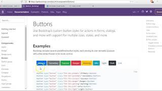 Bootstrap 4 tutorial 5 buttons [upl. by Zeph505]