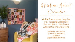 Heirloom Advent How to assemble your hanging Heirloom Advent calendar [upl. by Bunce154]