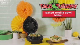 TTTB1RD  Taco Tuesday® Baked Tortilla Bowl Maker [upl. by Dawaj]