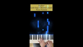 Shallow by Lady Gaga amp Bradley Cooper Piano Intro Tutorial [upl. by Garald]