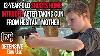 13YearOld Shoots Home Intruder After Taking Gun From Hesitant Mother In Phoenix AZ [upl. by Burnight]