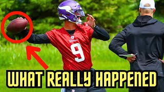 JJ McCarthy TOSSING ROCKETS At Minnesota Vikings OTAs Practice  Future TOP10 QB Or NOTHING [upl. by Setarcos]