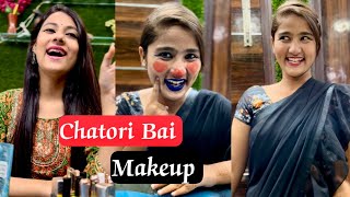 Chatori bai makeup 😂  Kaam Wali Bai Ka Makeup  Asli Mona Official [upl. by Avad]