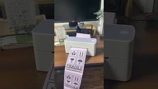 How I print shipping labels at home with Phomemo printerpackingorders thermalprinter customlabels [upl. by Purington]