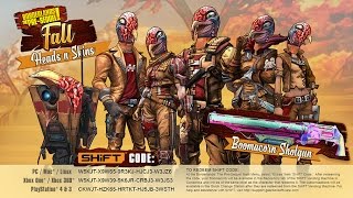 Borderlands The Pre Sequel Fall Customization SHiFT Codes Boomacorn and Turkey headsskins [upl. by Atelokin643]