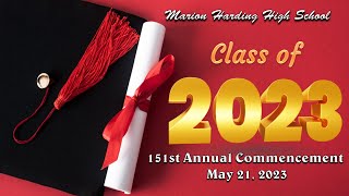 Marion Harding High School 151st Annual Commencement  May 21 2023 [upl. by Esenej]