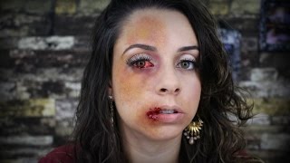 HEMATOMAS  TUTORIAL DE MAQUIAGEM ARTÍSTICA POR KAREN LIMA [upl. by Eerbua]