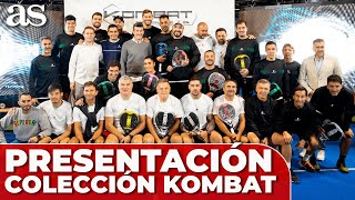 KOMBAT presenta su nueva COLECCIÓN de PALAS de PÁDEL junto a RAÚL GONZÁLEZ DAVID SILVA LLORENTE [upl. by Yvaht]