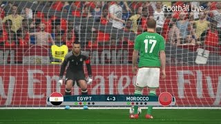 Egypt vs Morocco  Penalty Shootout  PES 2017 Gameplay [upl. by Enelegna848]