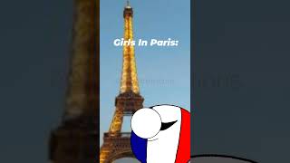 Girls in Paris VS Boys in Paris  countryballs [upl. by Atterbury]