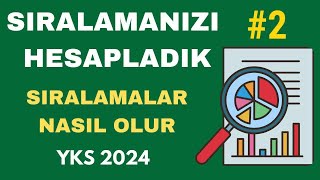 NETLERİNİZİ Yazın Sıralamanızı HESAPLAYALIM  YKS 2024 Sıralama Tahmin Sıralamalar Nasıl Olur [upl. by Ahsakal429]