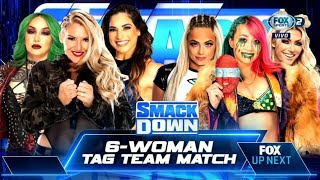 Shotzi Lacey Evans amp Raquel Vs Alexa Bliss Liv Morgan amp Asuka  WWE SmackDown Español 01072022 [upl. by Eniamert304]