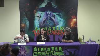 Horror Authors Discussion from Sinister Halloween Con 2023 [upl. by Jordans944]