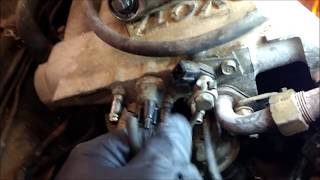 89 Toyota rebuild 3  Hose Routing [upl. by Akinek23]