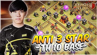 New base  Th10 war base layout Clash of clans [upl. by Georgeanna]