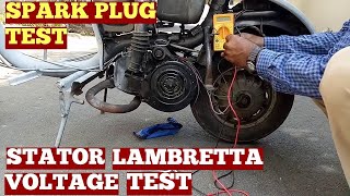 How to Test Spark Plug and Stator Voltage on a Lambretta Scooter [upl. by Abihsot]