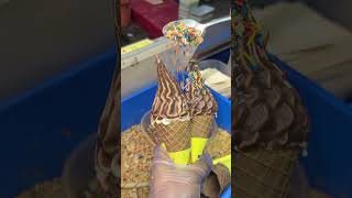 Waffle cone Soft ice cream miangconeicecream shortsviral shortvideo shorts trending chocolate [upl. by Emmy]