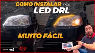 COMO INSTALAR LED DRL NO FAROL DO CARRO  Passo a Passo [upl. by Ajad]