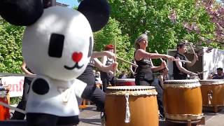 ikiiki Taiko aus Berlin Tempelhof  Trommeln in Berlin wie in Japan [upl. by Herr]