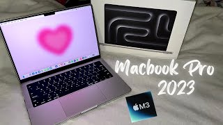 Unboxing my New MacBook ProM3 14quot in Silver [upl. by Astiram]