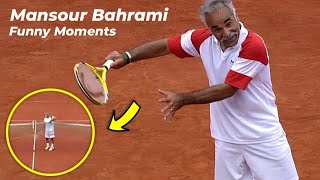 Tennis  The Greatest Showman Mansour Bahrami  Funny Moments MansourBahram FunnyTennisMoments [upl. by Anin804]