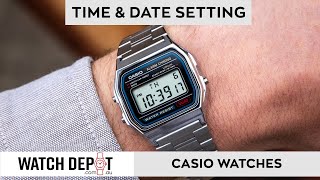 How To Change The Time On Casio Watches [upl. by Noseyt928]