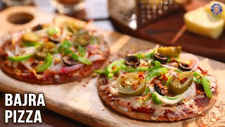 Bajra Pizza Recipe  GlutenFree Pizza  Pizza Base On Tawa  Pearl Millet Recipes  Ruchi [upl. by Aicrop16]