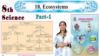 8th Science  Ecosystems  Chapter 18  Part 1 [upl. by Sunny589]