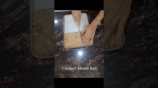 Lets Make The Healthy Bar Coconut Muesli Bar 😋😋Recipe in comment section👇granola muesli [upl. by Ailecec878]