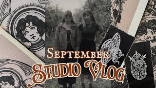 quotshop update and visiting goatsquot ☞ a september studio vlog [upl. by Frum]