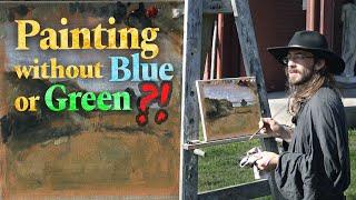 How to paint a Summer Landscape without Blue amp Green Pigments  Using the Apelles Palette Outdoors [upl. by Alica]